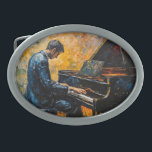 Piano Player - Oljemålning<br><div class="desc">Artwork by Brady Arnold</div>