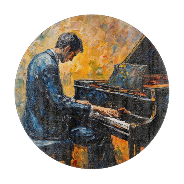 Piano Player - Oljemålning (Framsidan)