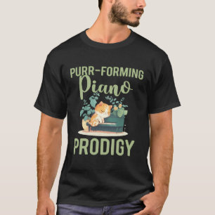 Piano Player Pianist Cat Lover Tangentbord Classic T Shirt