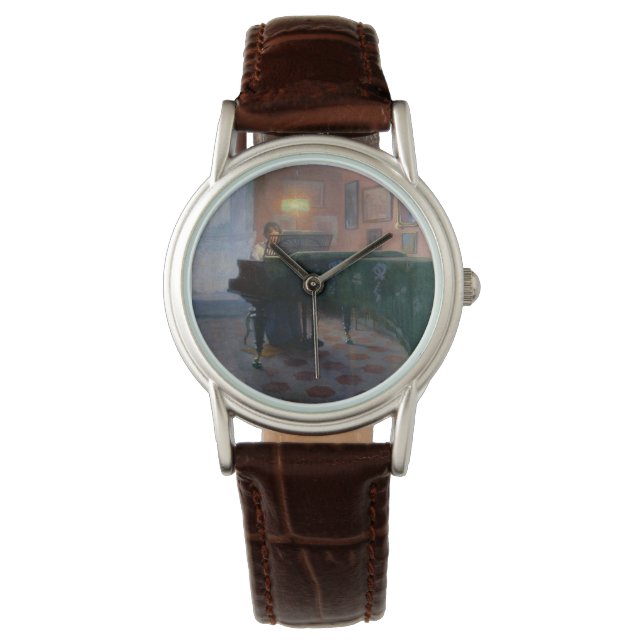 Piano Player (Pianist) (kvinnlig musiker) Armbandsur (Framsida)