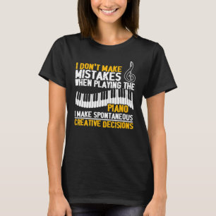 Piano Player Pianist Musician Musical Instrument M T Shirt