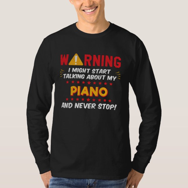 Piano Player Pianist Saying Joke Graphic T Shirt (Framsida)