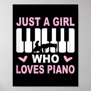 Piano Player Piano Girl Pianist Woman Poster