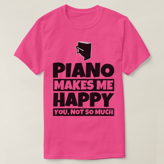 Piano Player presenterar den nye Piano Music Humor T Shirt (Design framsida)