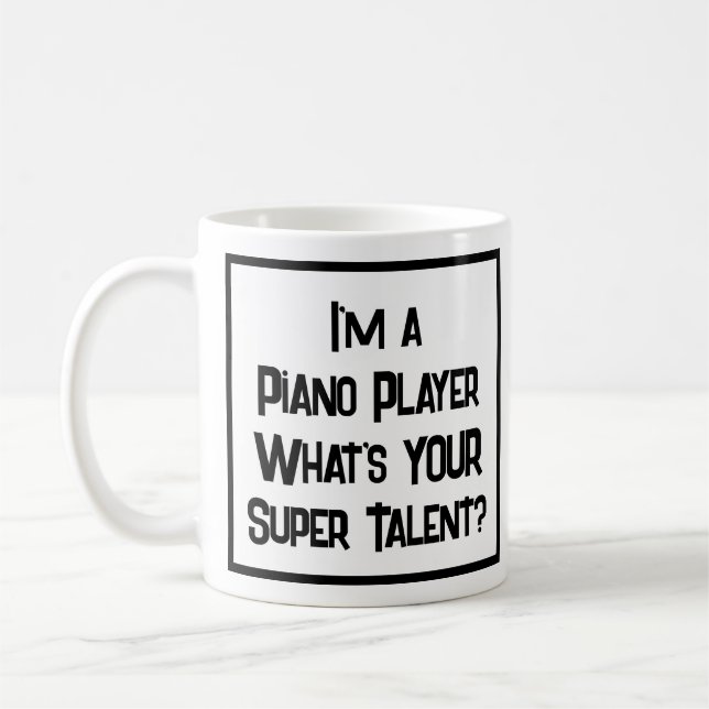Piano Player Toppen Talent. Kaffe Mugg (Vänster)