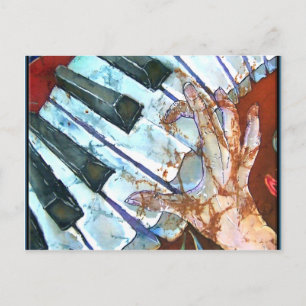 PIANO POSTCARD VYKORT