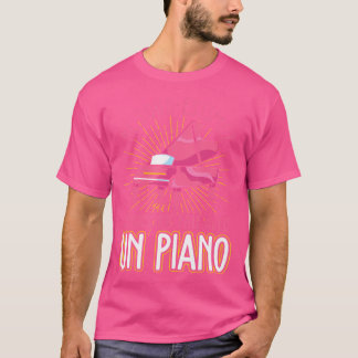 Piano Present För Flickor Klassisk Musik Piano T Shirt