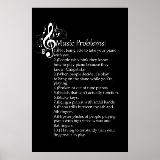 Piano Problemlist Poster