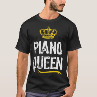 Piano Queen Women Girls Player Coola Pianist T Shirt