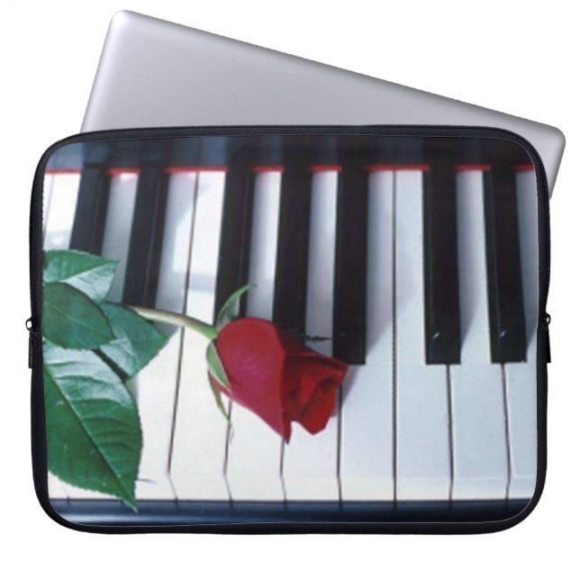 Piano Ro Tangentbord Mönster Laptop sleeve (Framsidan)