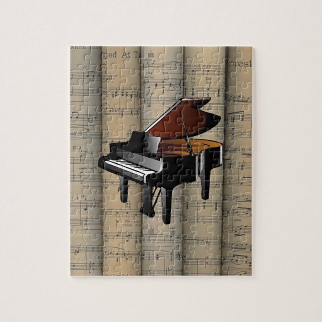Piano~ Rolled Lakan Music Background ~ Musical Pussel (Vertikal)