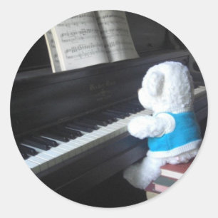Piano Runt Klistermärke