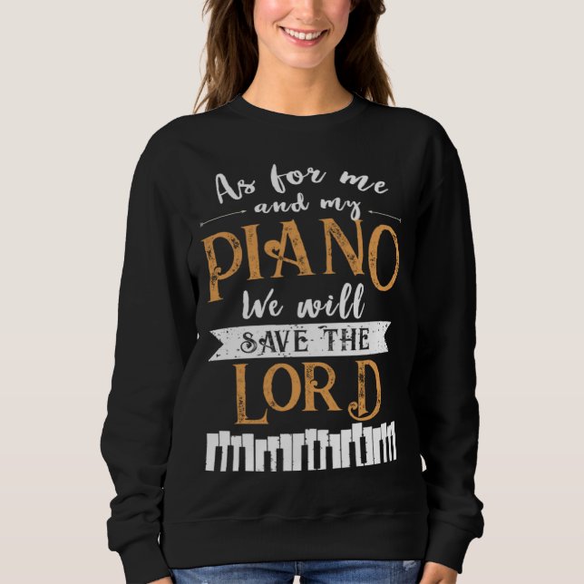 Piano Save The Lord Piano Player Pianist T Shirt (Framsida)