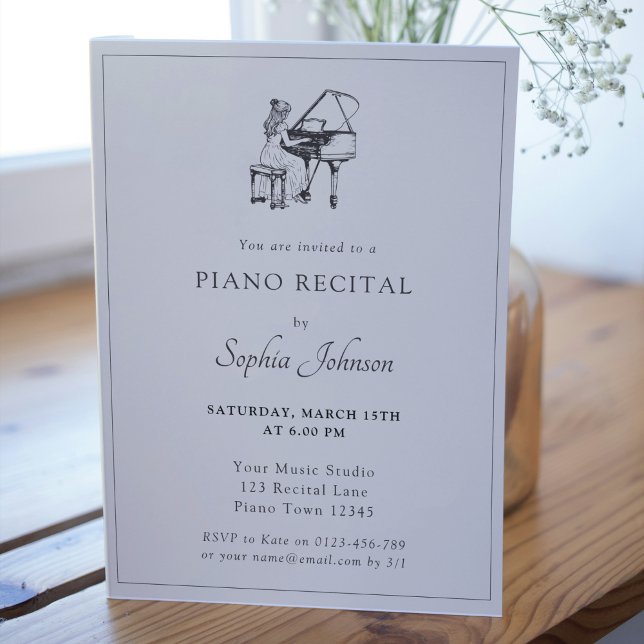 Piano Skäl Music Cont Inbjudningar (Skapare uppladdad)