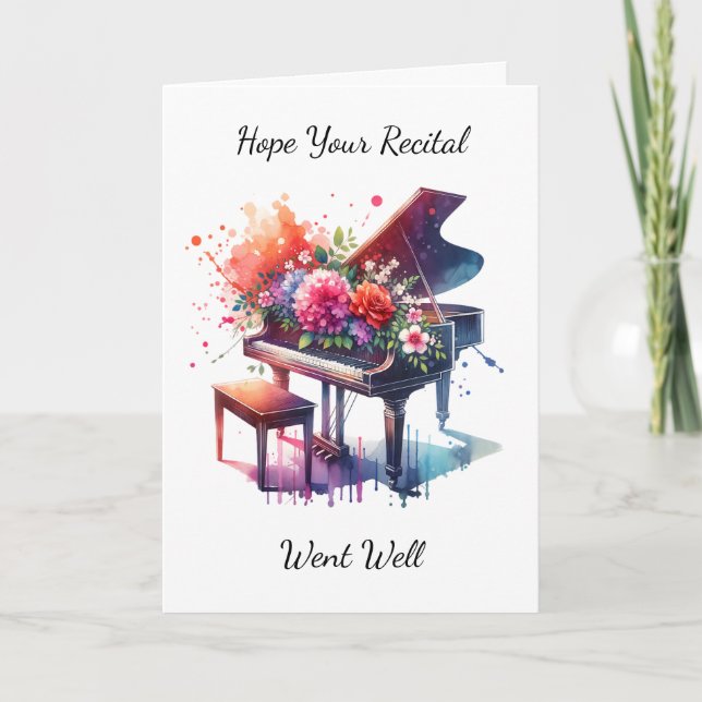 Piano-skälet | Jag kunde tyvärr inte vara där Kort (Framsida)