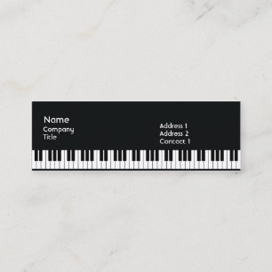 Piano - smala mini visitkort