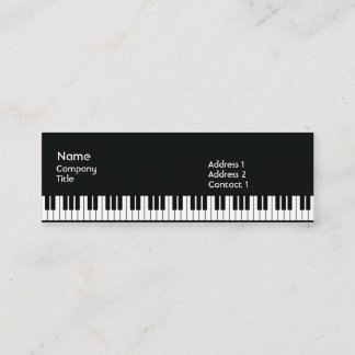 Piano - smala mini visitkort