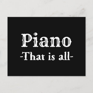 Piano som är all rolig musik vykort
