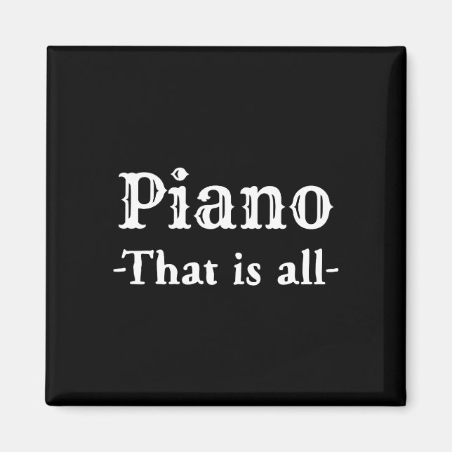 Piano som är en fin musik magnet (Framsidan)