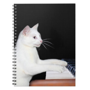 Piano som leker katten anteckningsbok
