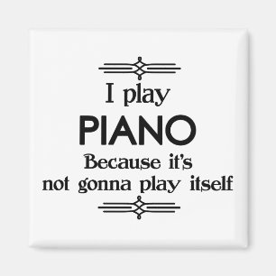 Piano - Spela upp självunderhållande Deco Music Magnet