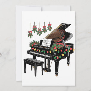 Piano spelar Xmas belysning Santa spelar Spara Datumet