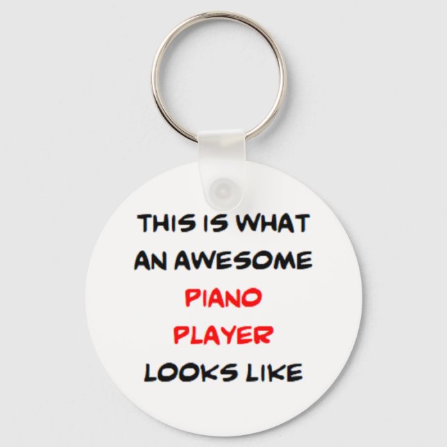 Piano-spelare, fantastisk nyckelring (Framsida)