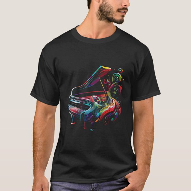 Piano-spelare - vackra färgämnen t shirt (Framsida)