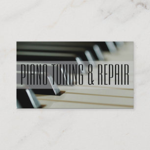 Piano stämning & reparation Musiklärare Företag Visitkort