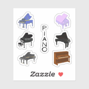 Piano Stickers Klistermärken