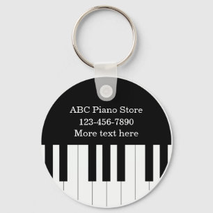Piano Store-Anpassningsbarnas affärsknappar Nyckelring