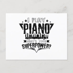 Piano Superpower Vykort