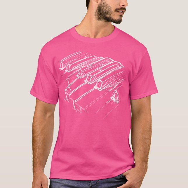 Piano T Shirt (Framsida)