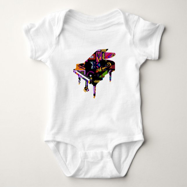 piano t shirt (Framsida)