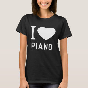 Piano T Shirts presentspelare jag vill spela