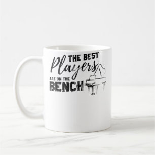 Piano T Tröja De Bästa Spelarna Sitter På Bänken T Kaffemugg