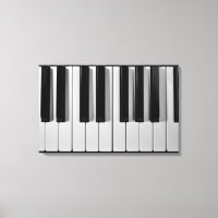 Piano Tangentbord Anpassningsbar Stretched Kanvast