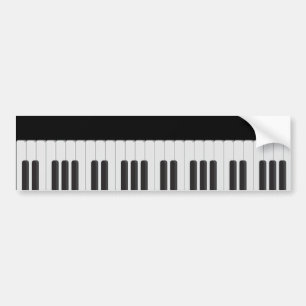 Piano tangentbord bildekal