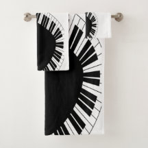 Piano Tangentbord Black and White Music Design
