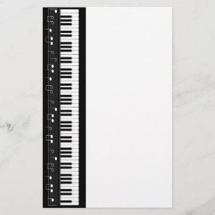 Piano tangentbord brevpapper