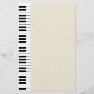 Piano tangentbord brevpapper