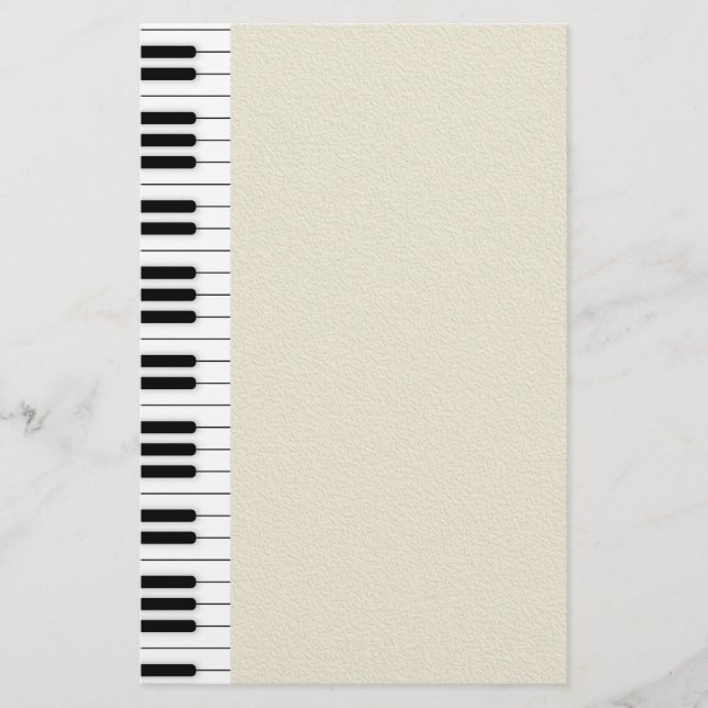 Piano tangentbord brevpapper (Framsida)