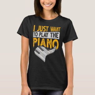 Piano Tangentbord Classical Music Pianist Musician T Shirt