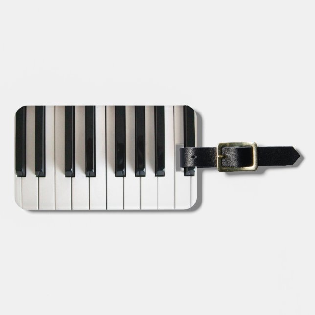 piano tangentbord-design bagagebricka (Horisontell Framsida)