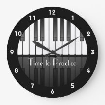 Piano Tangentbord Design Clock