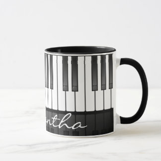 Piano Tangentbord Design Mugg