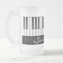 Piano Tangentbord Design Mugg
