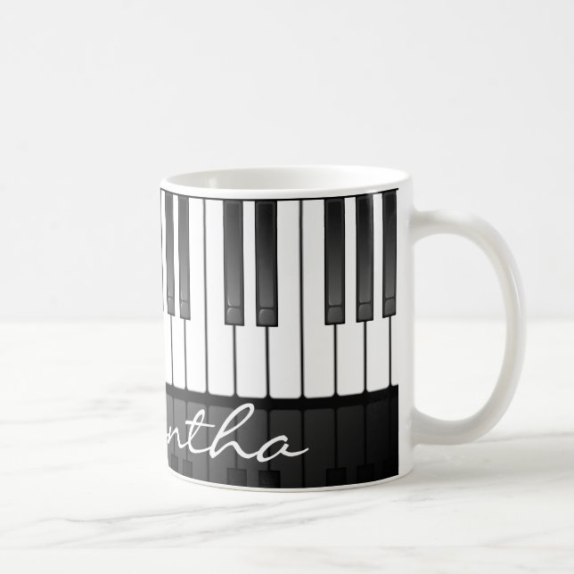 Piano Tangentbord Design Mugg (Höger)