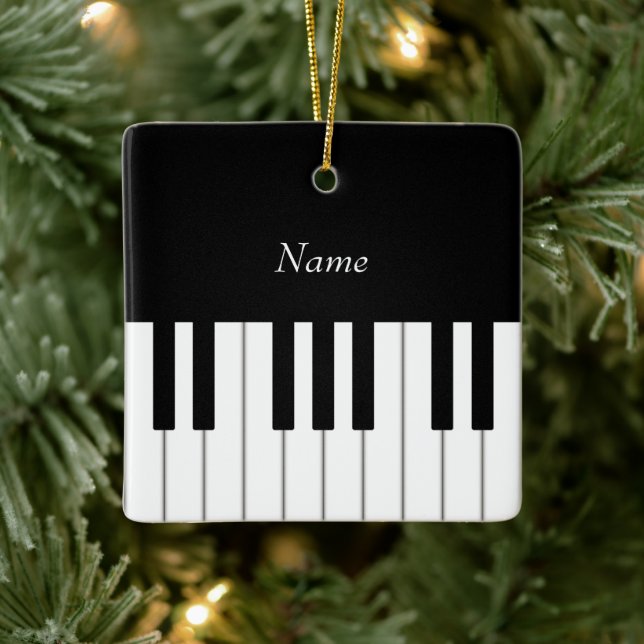 Piano Tangentbord Elegant Personlig Musician's Julgransprydnad Keramik (Träd)