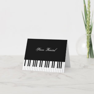Piano Tangentbord Elegant Personlig Musician's Tack Kort